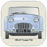 Triumph TR3 1955-57 (disc wheels) Coaster 1